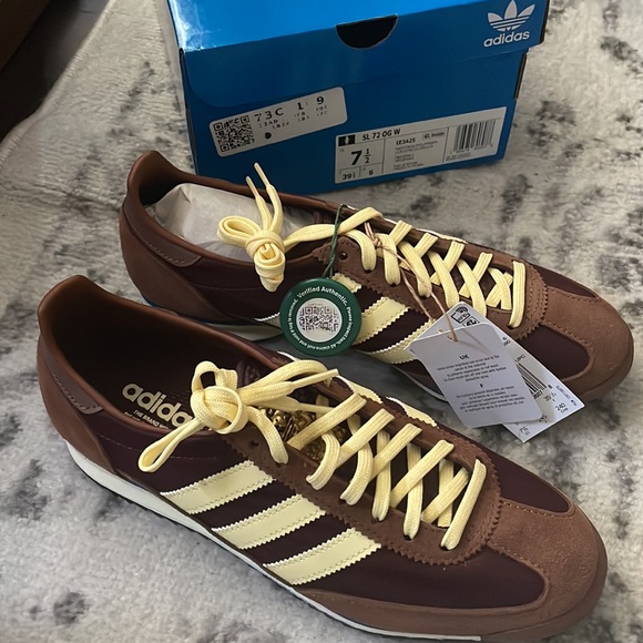 NWT adidas SL 72 OG Maroon Preloved Brown - Picture 2 of 4